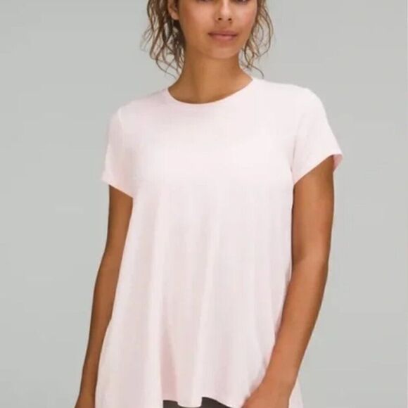 Lululemon gray open up tie-back tee size 8 E UC - Picture 11 of 13